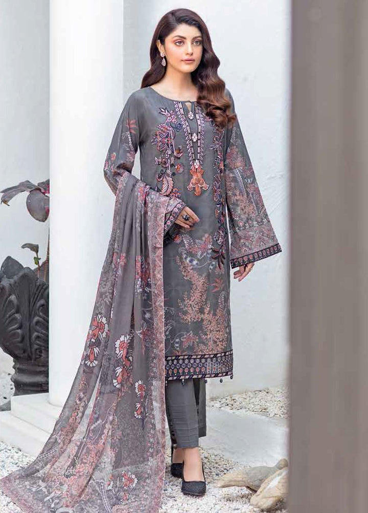 Rangrez by Ramsha Embroidered Lawn Suits Unstitched 3 Piece RSH21RG D-N 103 - Summer Collection