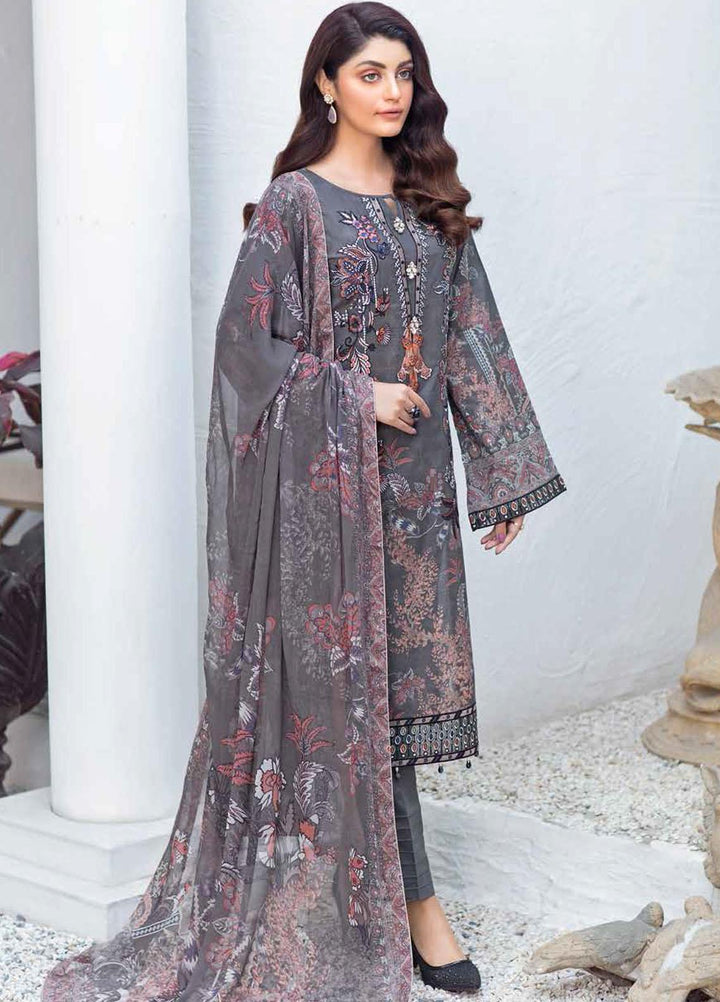 Rangrez by Ramsha Embroidered Lawn Suits Unstitched 3 Piece RSH21RG D-N 103 - Summer Collection