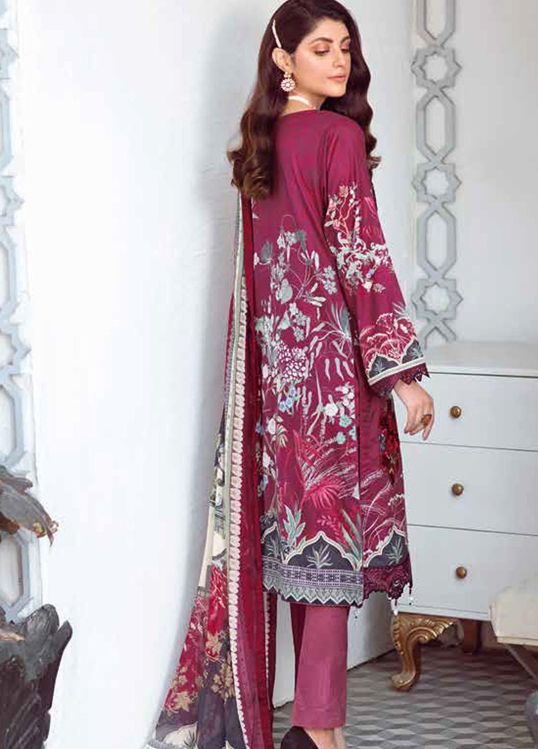 Rangrez by Ramsha Embroidered Lawn Suits Unstitched 3 Piece RSH21RG D-N 104 - Summer Collection
