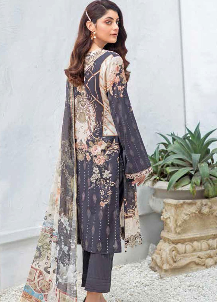 Rangrez by Ramsha Embroidered Lawn Suits Unstitched 3 Piece RSH21RG D-N 105 - Summer Collection