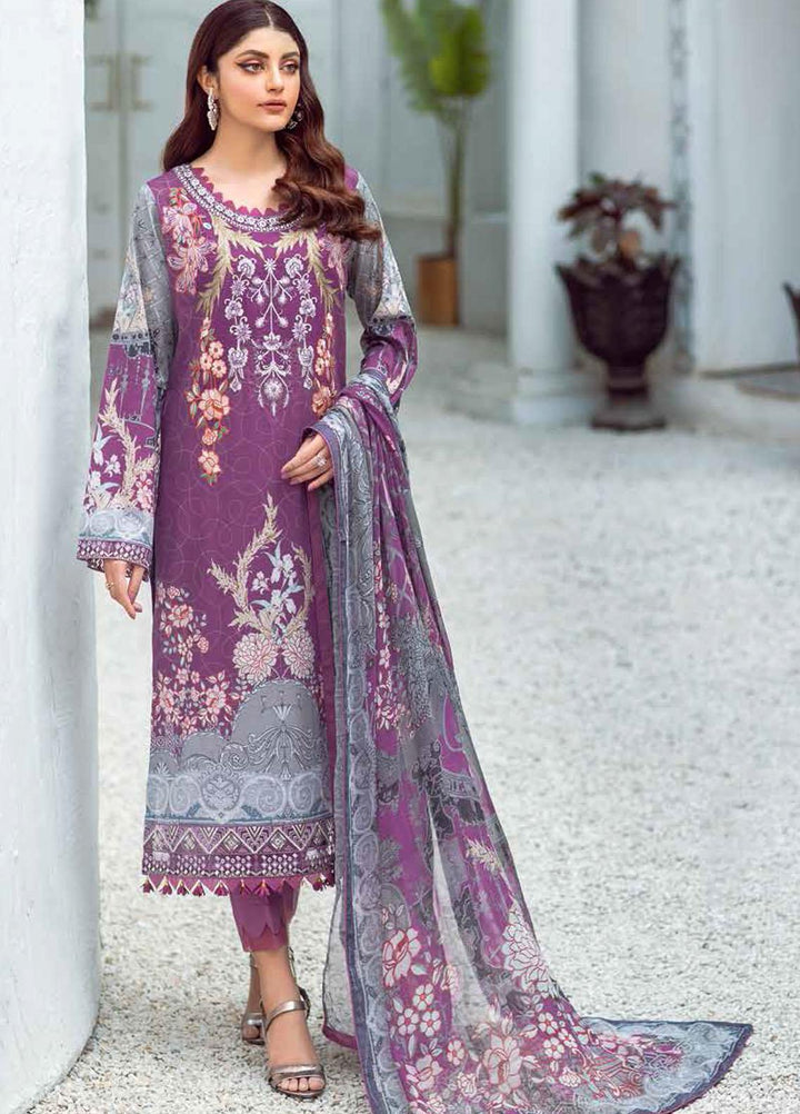 Rangrez by Ramsha Embroidered Lawn Suits Unstitched 3 Piece RSH21RG D-N 107 - Summer Collection