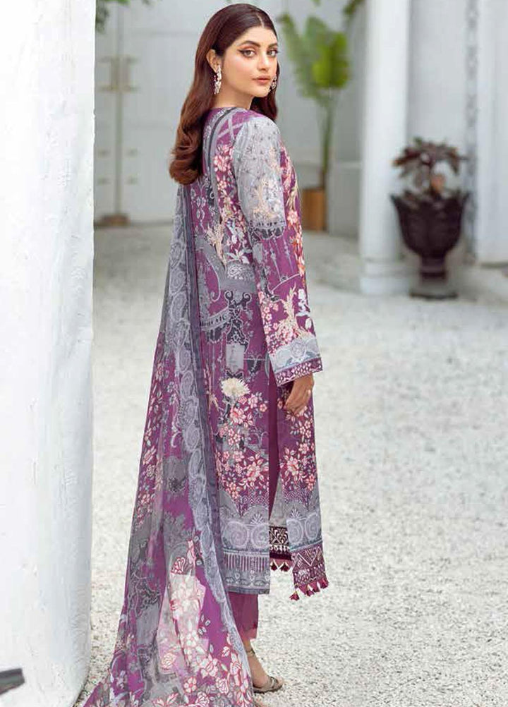 Rangrez by Ramsha Embroidered Lawn Suits Unstitched 3 Piece RSH21RG D-N 107 - Summer Collection