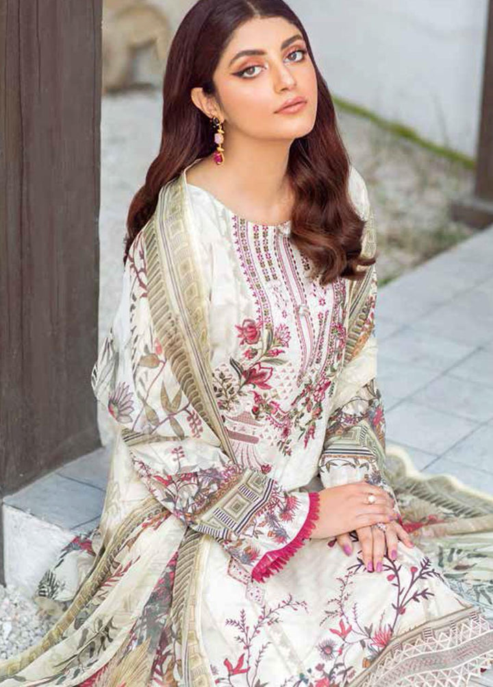 Rangrez by Ramsha Embroidered Lawn Suits Unstitched 3 Piece RSH21RG D-N 108 - Summer Collection