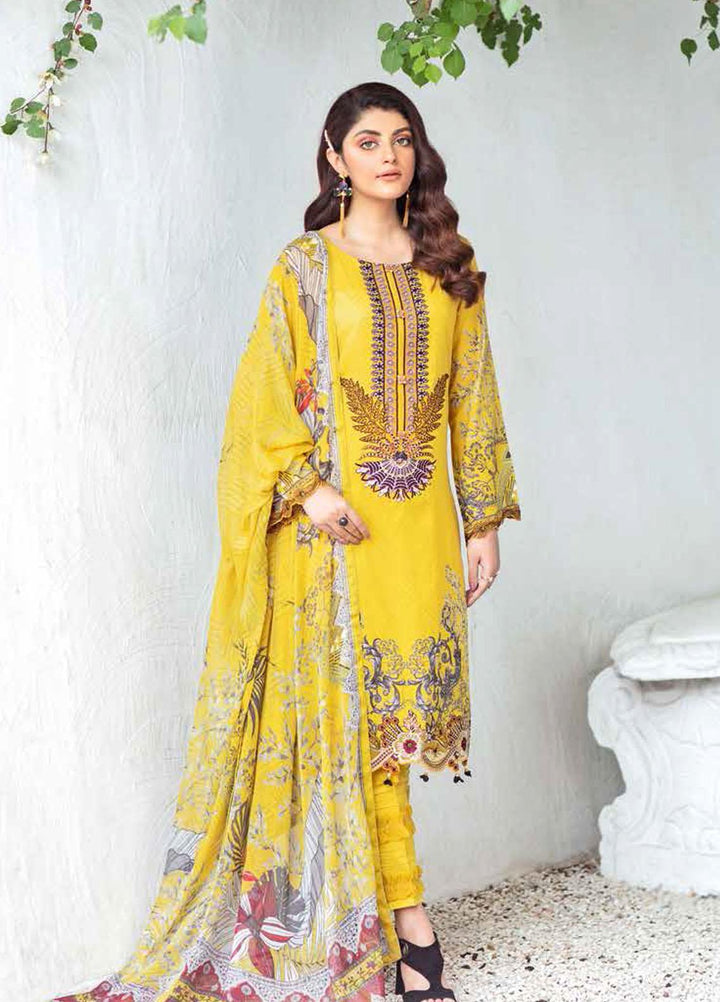 Rangrez by Ramsha Embroidered Lawn Suits Unstitched 3 Piece RSH21RG D-N 109 - Summer Collection