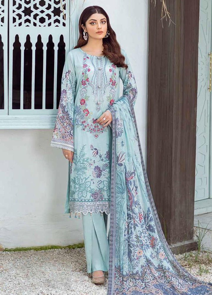 Rangrez by Ramsha Embroidered Lawn Suits Unstitched 3 Piece RSH21RG D-N 110 - Summer Collection