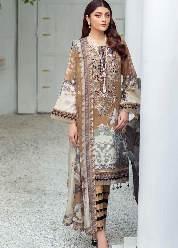 Rangrez by Ramsha Embroidered Lawn Suits Unstitched 3 Piece RSH21RG D-N 111 - Summer Collection