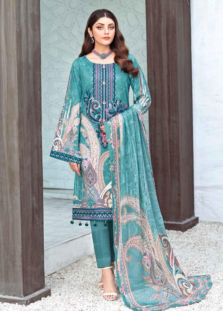 Rangrez by Ramsha Embroidered Lawn Suits Unstitched 3 Piece RSH21RG D-N 112 - Summer Collection