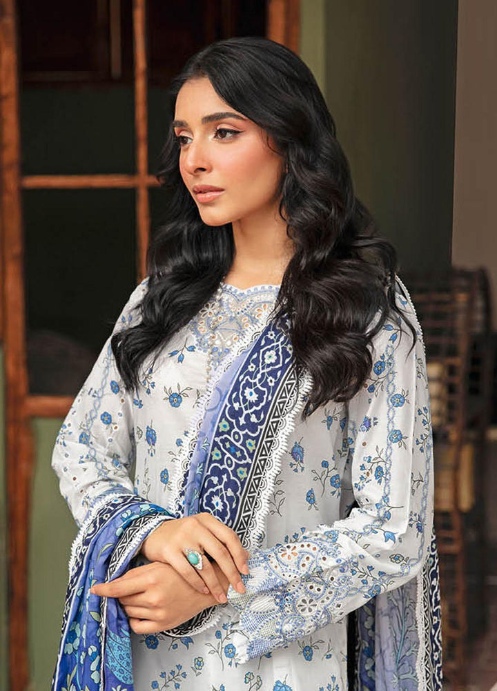 Rangrez By Ramsha Embroidered Lawn Suits Unstitched 3 Piece RSH24R N-403 - Summer Collection