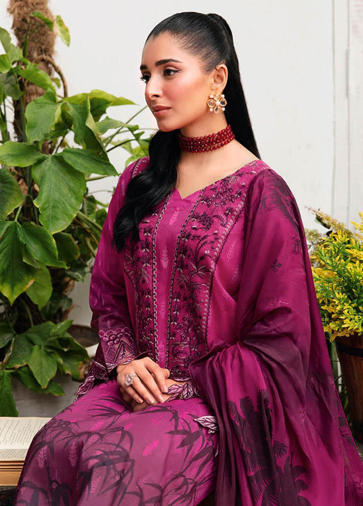 Rangrez By Ramsha Embroidered Lawn Suits Unstitched 3 Piece RSH24R N-408 - Summer Collection