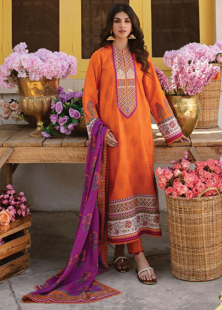 Rangreza by Afrozeh Embroidered Lawn Suits Unstitched 3 Piece AF23R 001 Aurora - Spring / Summer Collection
