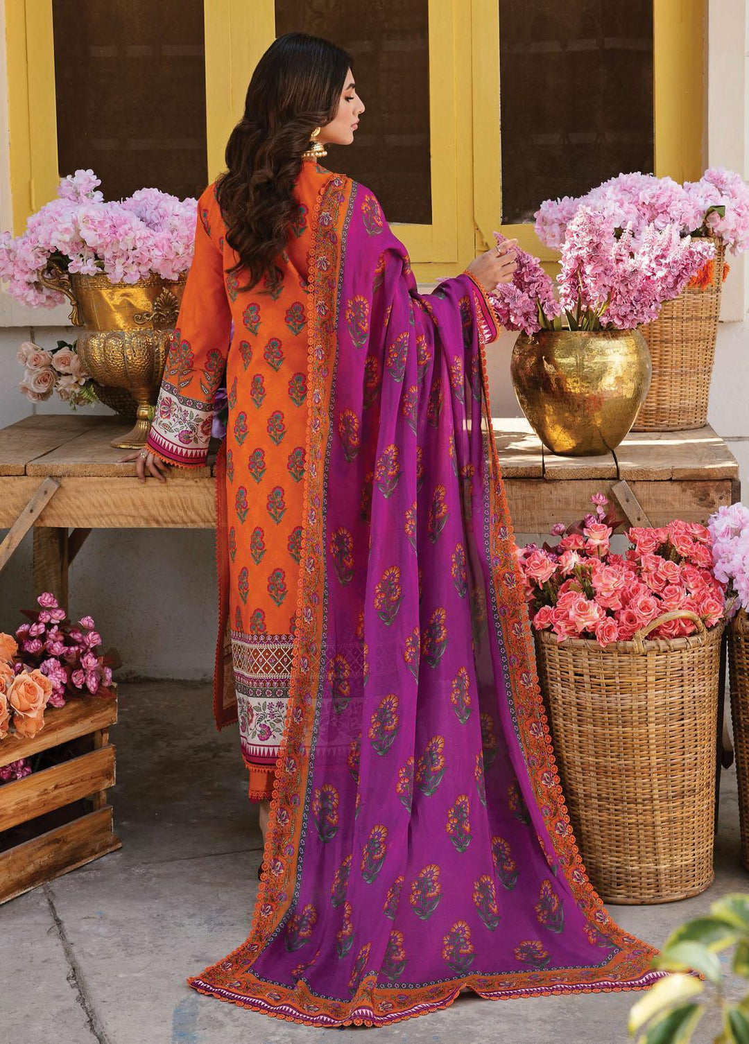 Rangreza by Afrozeh Embroidered Lawn Suits Unstitched 3 Piece AF23R 001 Aurora - Spring / Summer Collection