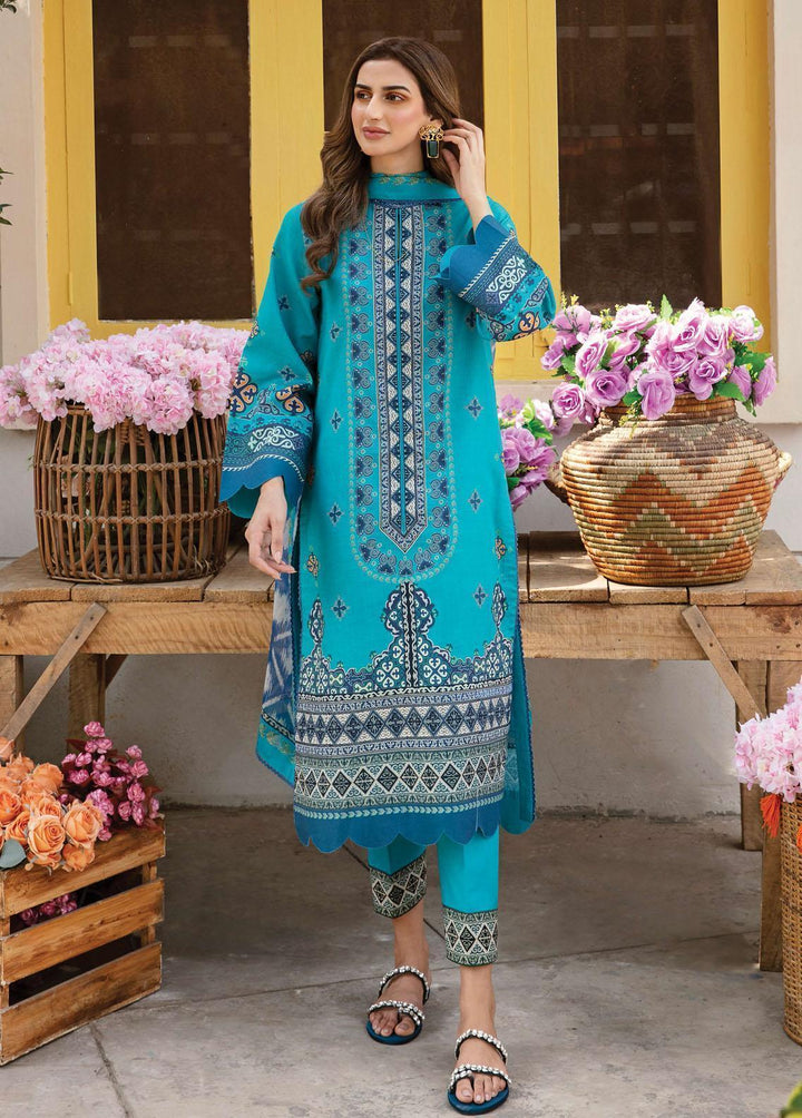 Rangreza by Afrozeh Embroidered Lawn Suits Unstitched 3 Piece AF23R 003 Zoella - Spring / Summer Collection