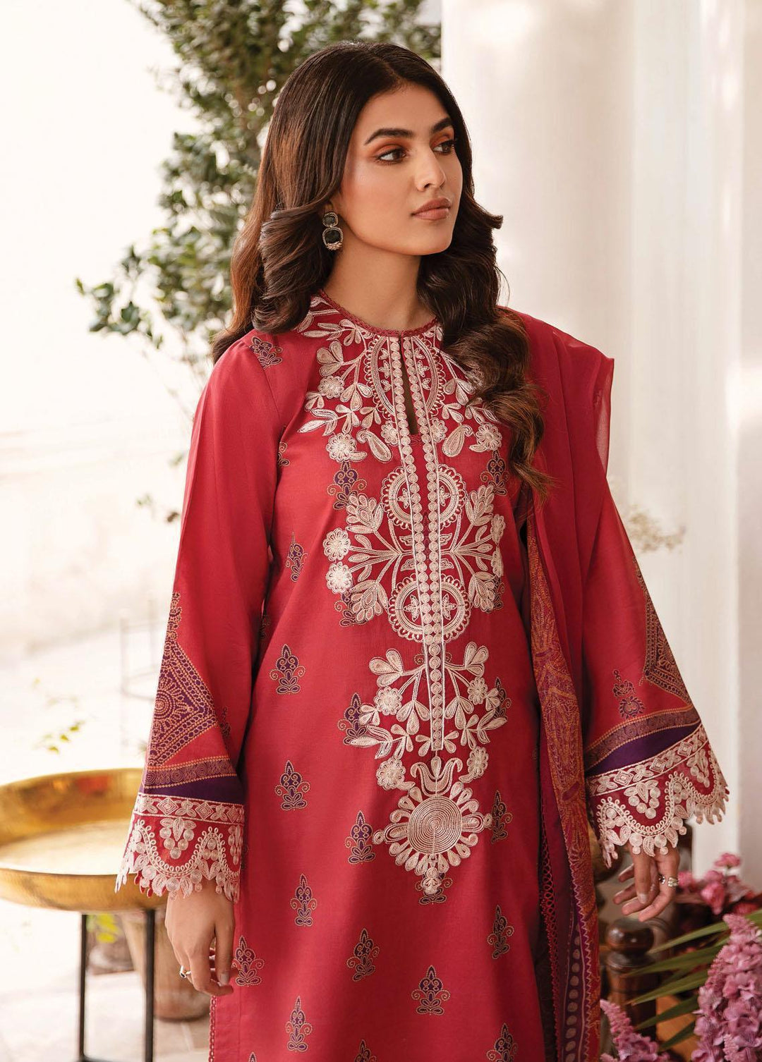 Rangreza by Afrozeh Embroidered Lawn Suits Unstitched 3 Piece AF23R 004 Elayne - Spring / Summer Collection