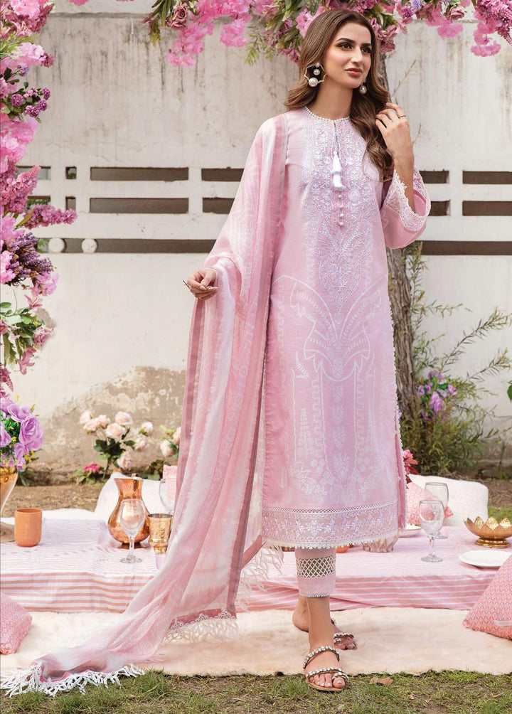 Rangreza by Afrozeh Embroidered Lawn Suits Unstitched 3 Piece AF23R 009 Magnolia - Spring / Summer Collection