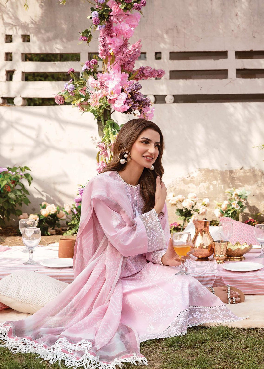 Rangreza by Afrozeh Embroidered Lawn Suits Unstitched 3 Piece AF23R 009 Magnolia - Spring / Summer Collection