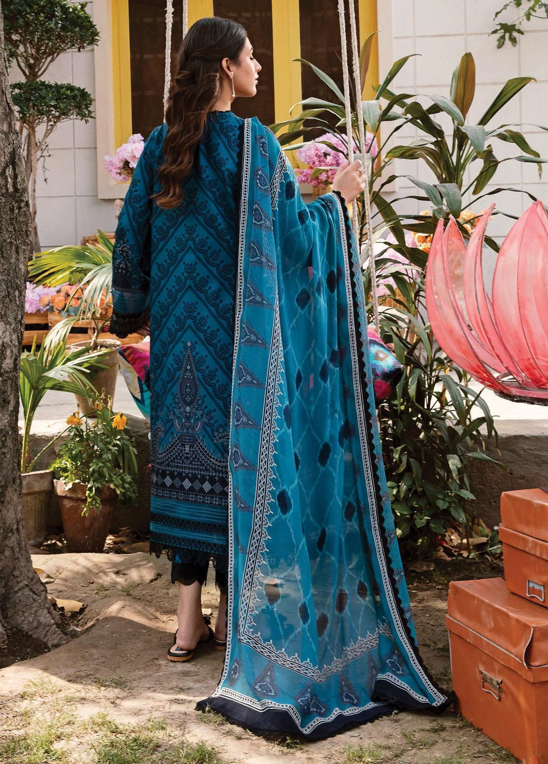 Rangreza by Afrozeh Embroidered Lawn Suits Unstitched 3 Piece AF23R 010 Elysian - Spring / Summer Collection