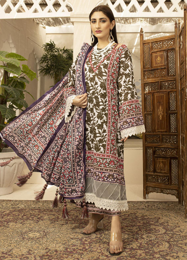 Rangreza By AY Textile Printed Lawn Suits Unstitched 3 Piece AYT23R D2 - Summer Collection