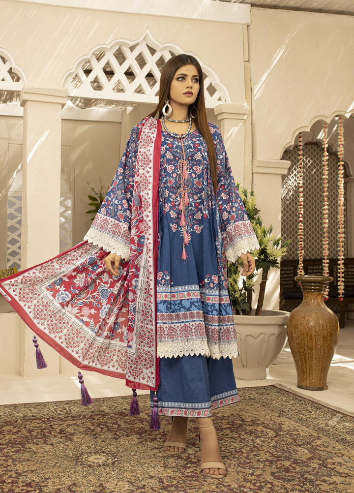 Rangreza By AY Textile Printed Lawn Suits Unstitched 3 Piece AYT23R D4 - Summer Collection