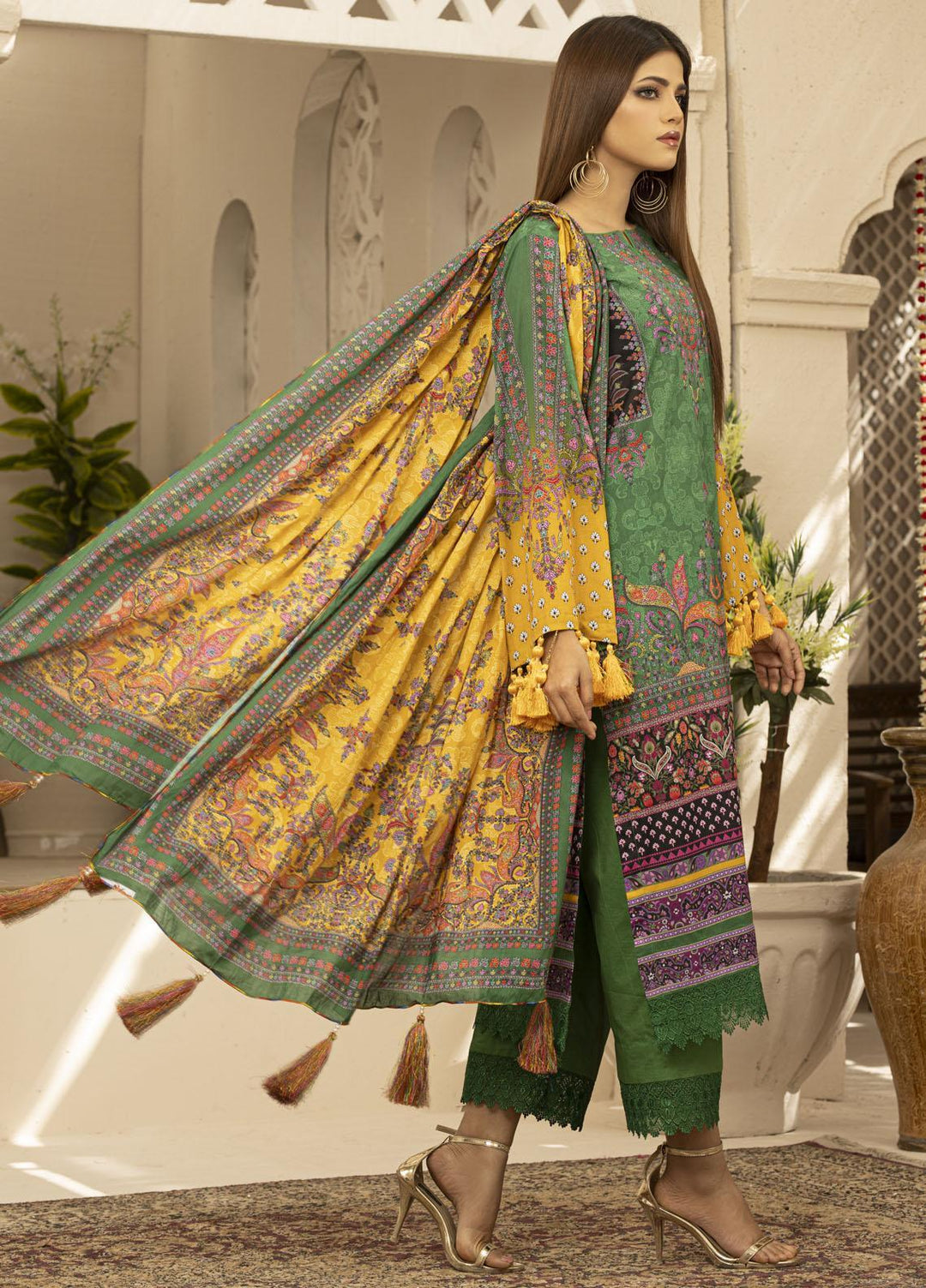 Rangreza By AY Textile Printed Lawn Suits Unstitched 3 Piece AYT23R D5 - Summer Collection