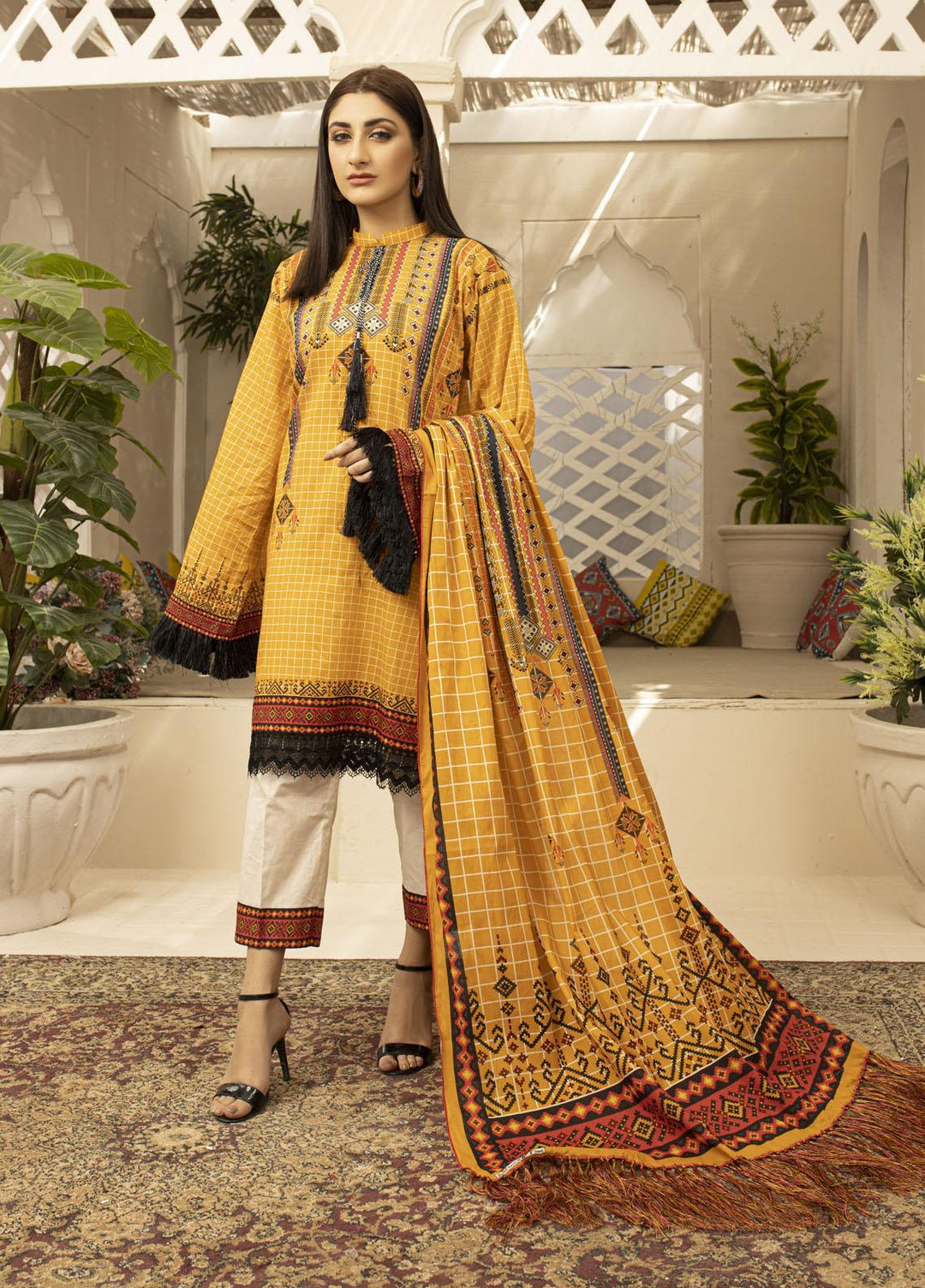 Rangreza By AY Textile Printed Lawn Suits Unstitched 3 Piece AYT23R D6 - Summer Collection