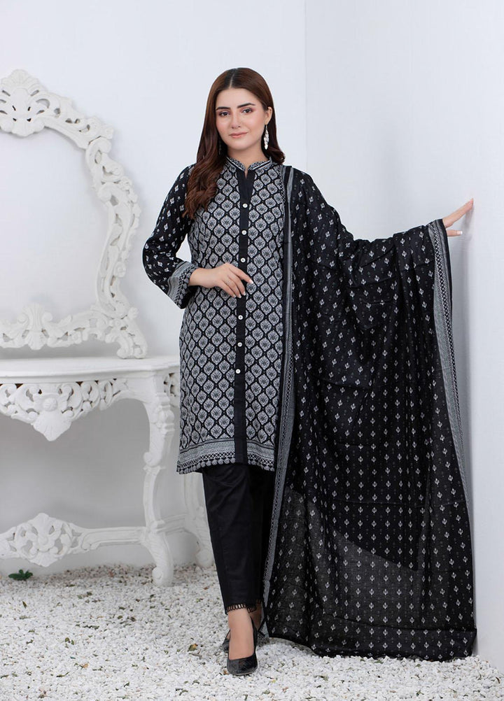 Rangreza By ZS Textiles Printed Lawn Suits Unstitched 3 Piece ZS21BW 02 - Black & White Collection