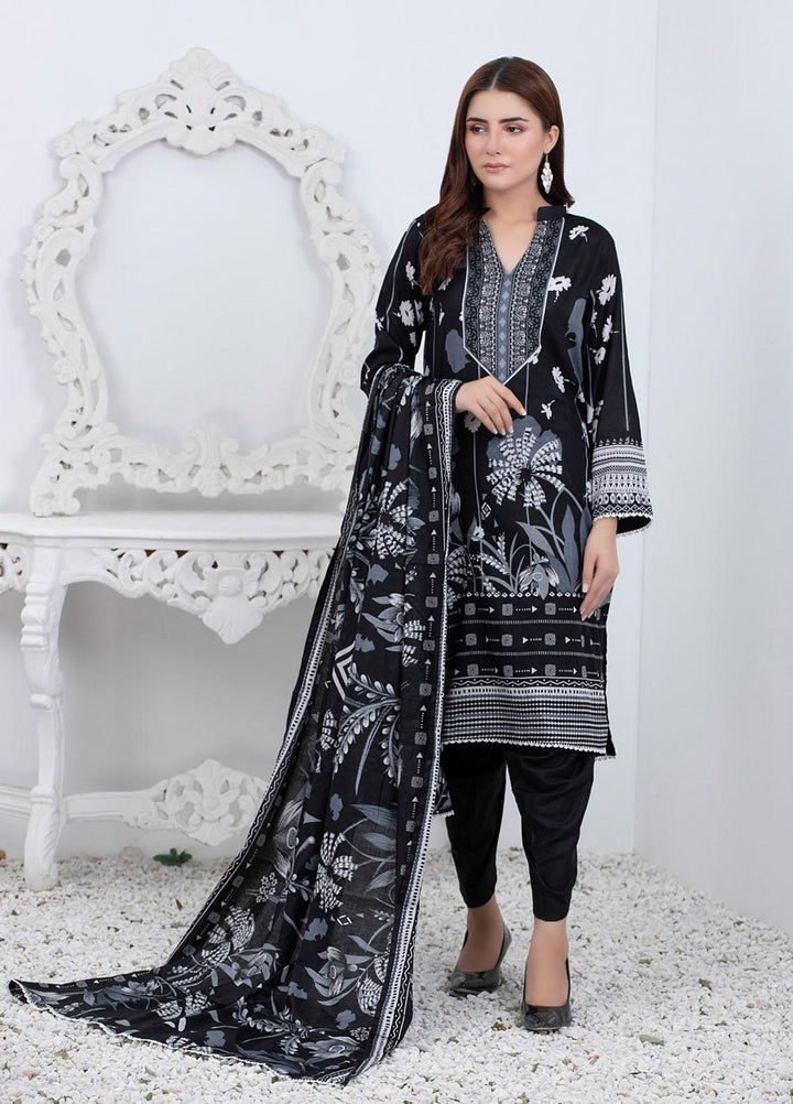 Rangreza By ZS Textiles Printed Lawn Suits Unstitched 3 Piece ZS21BW 03 - Black & White Collection