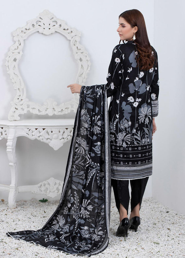 Rangreza By ZS Textiles Printed Lawn Suits Unstitched 3 Piece ZS21BW 03 - Black & White Collection