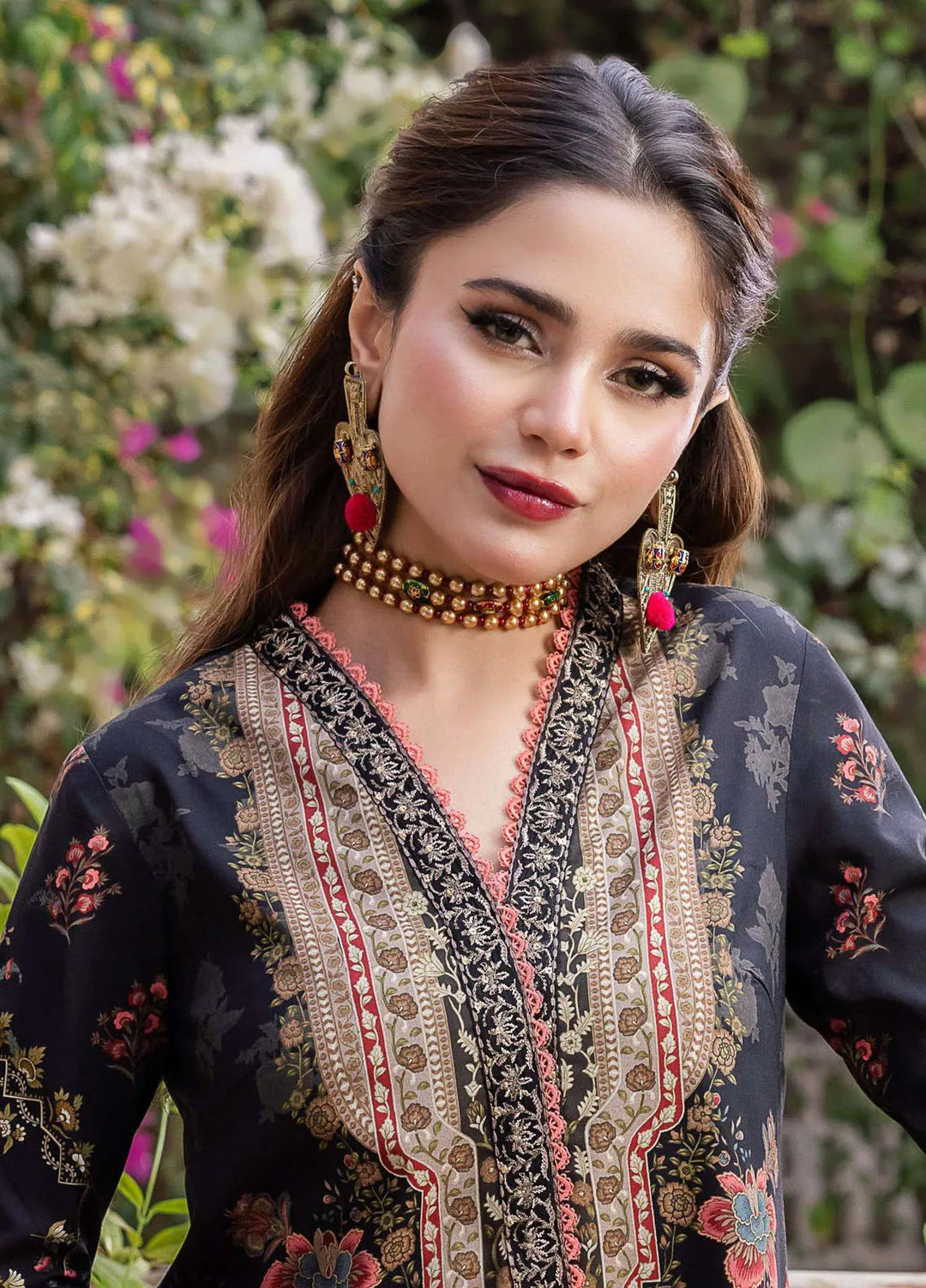 Rania By Asim Jofa Embroidered Cotton Unstitched Suit 3 Piece AJ23RN AJRW-23 - Winter Collection