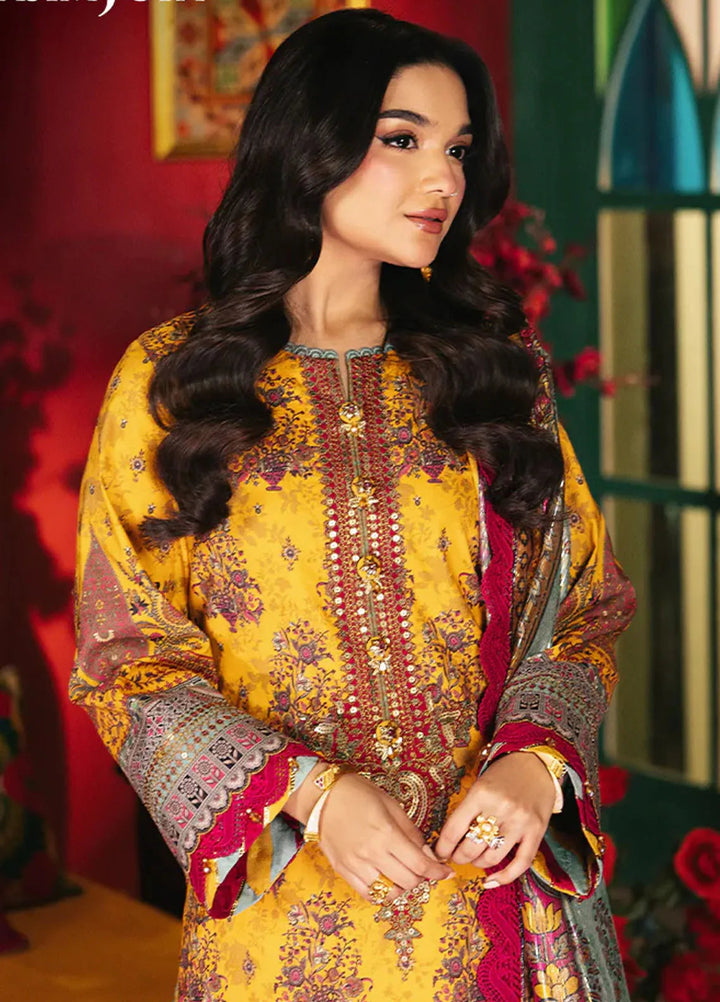 Rania By Asim Jofa Embroidered Jacquard Suit Unstitched 3 Piece AJ24R AJRA-16 - Festive Collection