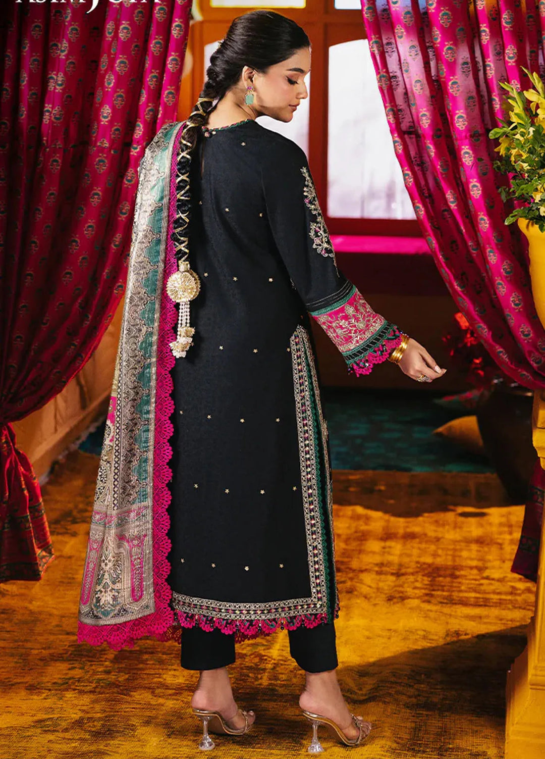 Rania By Asim Jofa Embroidered Jacquard Suit Unstitched 3 Piece AJ24R AJRA-20 - Festive Collection