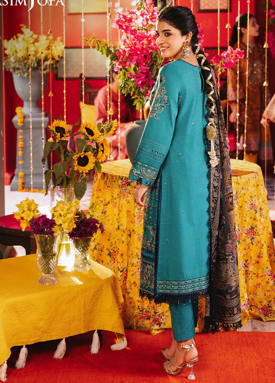 Rania By Asim Jofa Embroidered Jacquard Suit Unstitched 3 Piece AJ24R AJRA-21 - Festive Collection