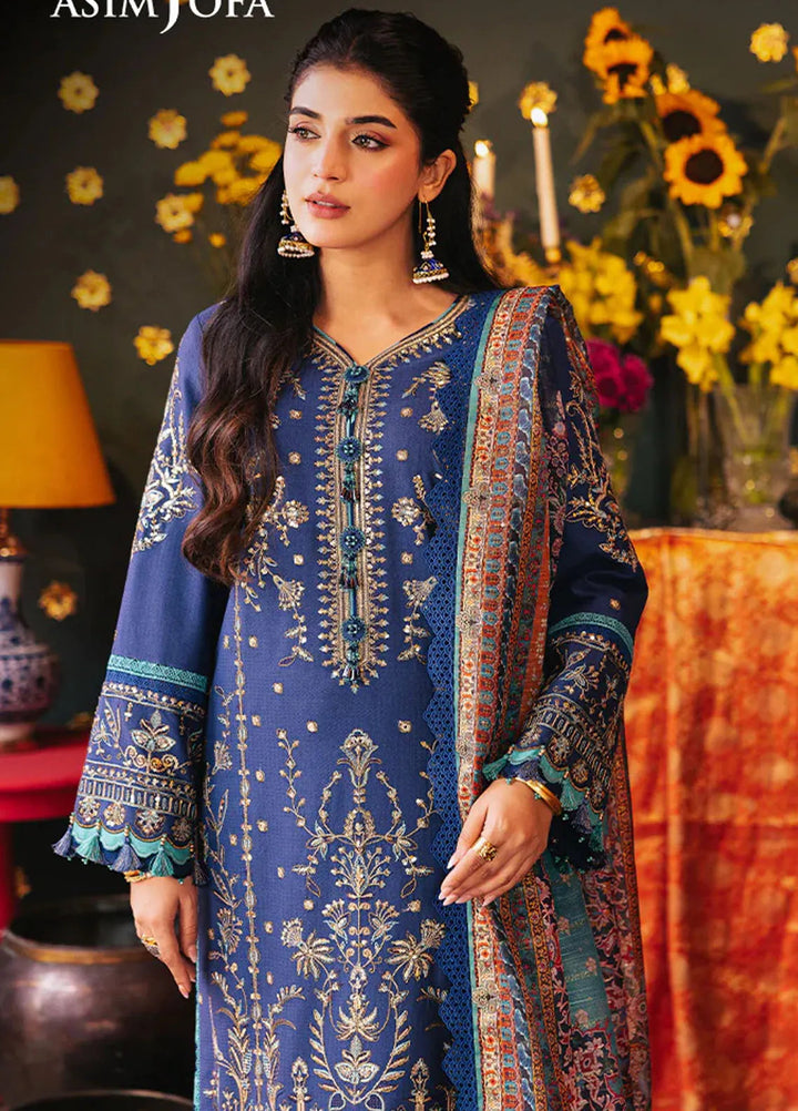 Rania By Asim Jofa Embroidered Jacquard Suit Unstitched 3 Piece AJ24R AJRA-24 - Festive Collection