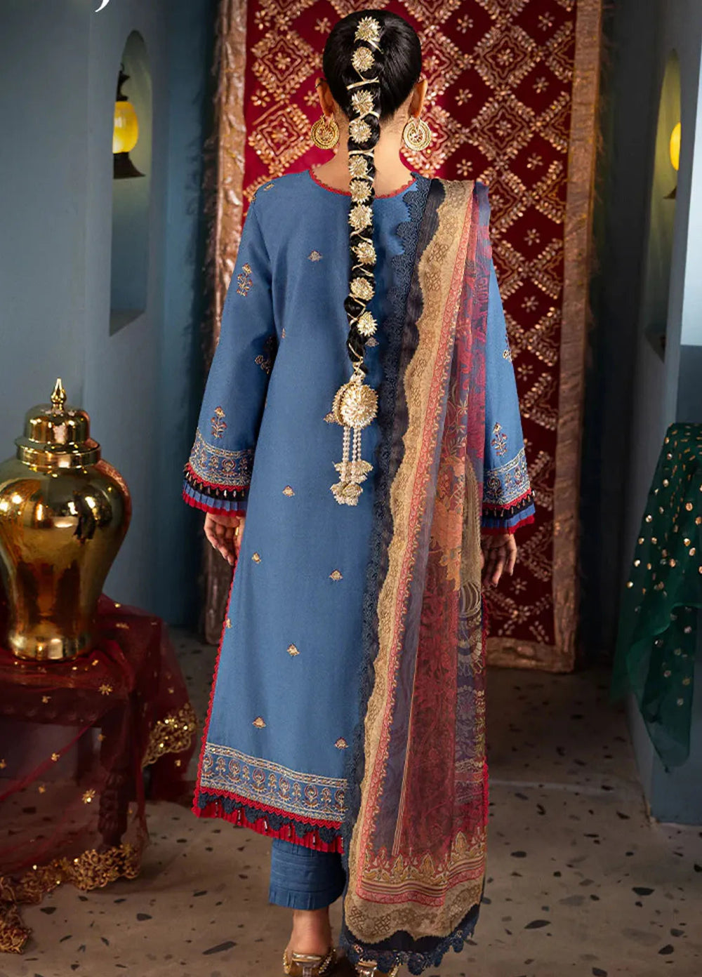 Rania By Asim Jofa Embroidered Jacquard Suit Unstitched 3 Piece AJ24R AJRA-27 - Festive Collection