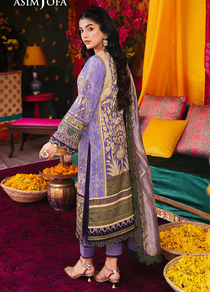 Rania By Asim Jofa Embroidered Lawn Suit Unstitched 3 Piece AJ24R AJRA-17 - Festive Collection