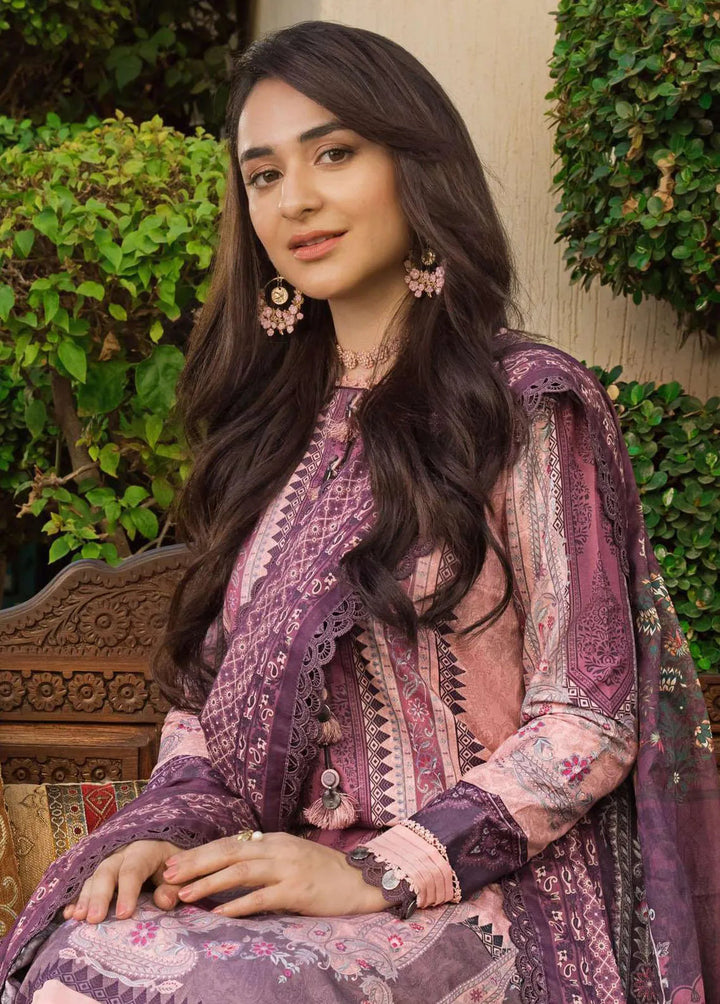 Rania by Asim Jofa Embroidered Lawn Unstitched Suit 2 Piece AJ23R AJRP-11 - Summer Collection