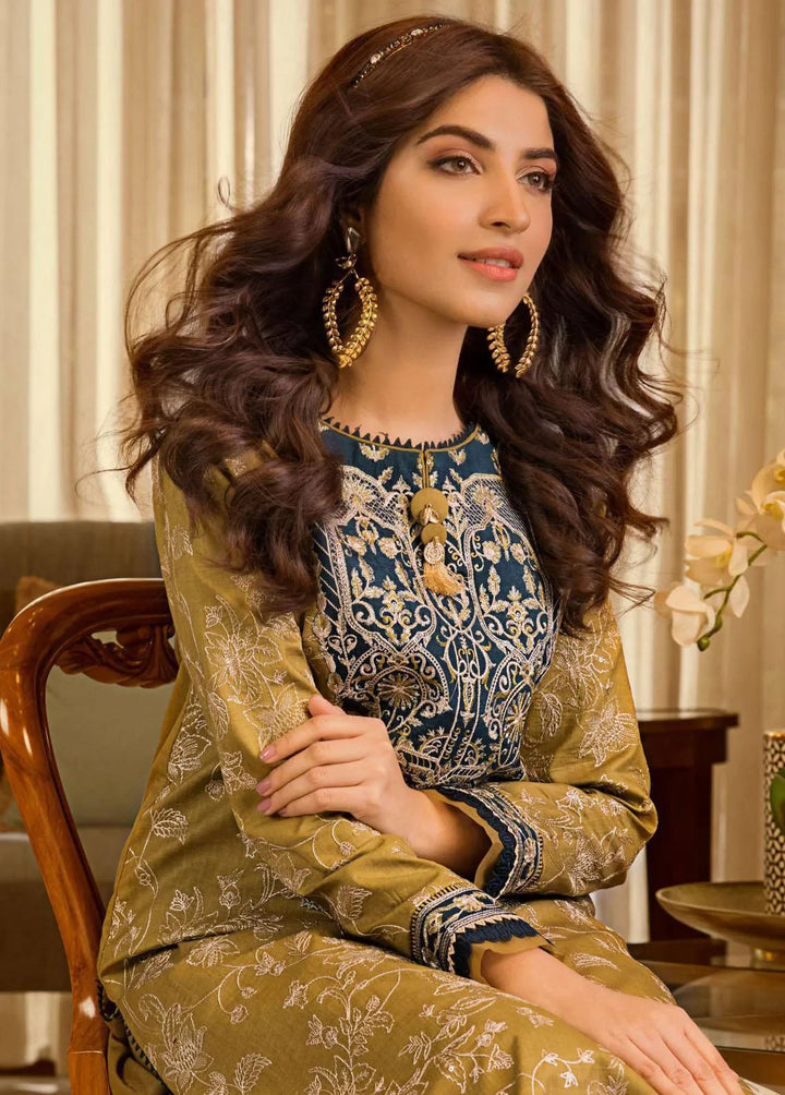 Rania by Asim Jofa Embroidered Lawn Unstitched Suit 2 Piece AJ23R AJRP-18 - Summer Collection