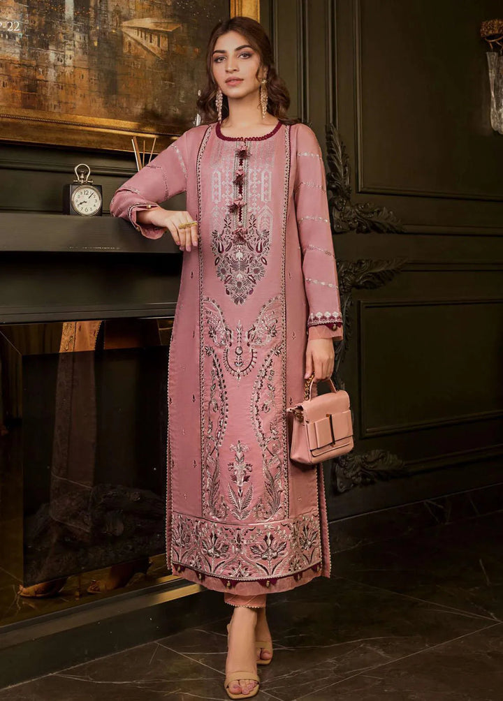 Rania by Asim Jofa Embroidered Lawn Unstitched Suit 2 Piece AJ23R AJRP-22 - Summer Collection