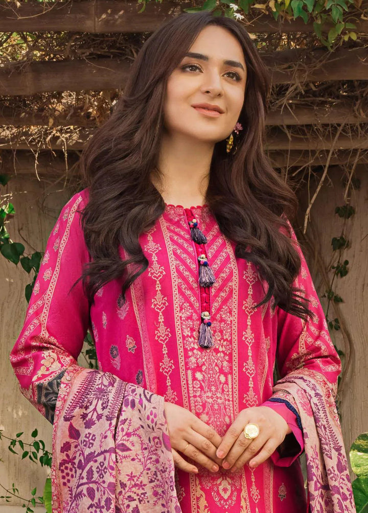 Rania by Asim Jofa Embroidered Lawn Unstitched Suit 3 Piece AJ23R AJRP-04 - Summer Collection