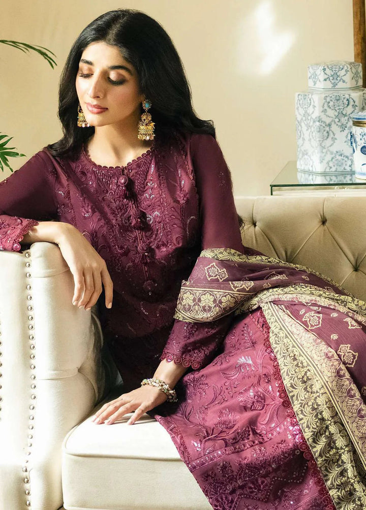 Rania by Asim Jofa Embroidered Lawn Unstitched Suit 3 Piece AJ23R AJRP-23 - Summer Collection