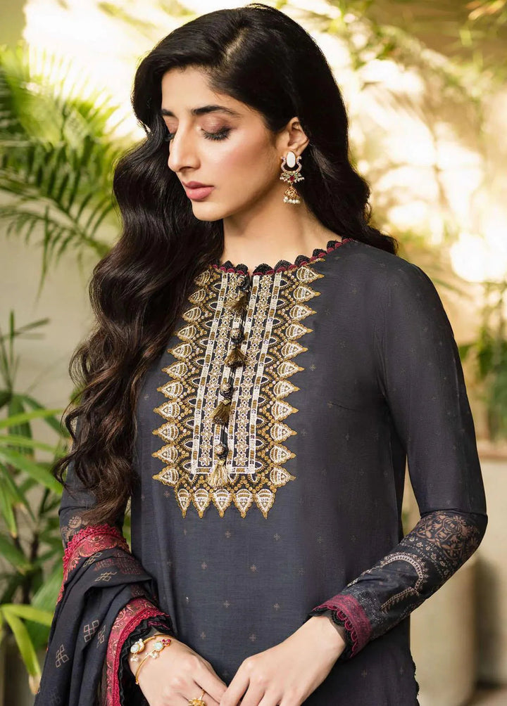 Rania by Asim Jofa Embroidered Lawn Unstitched Suit 3 Piece AJ23R AJRP-32 - Summer Collection