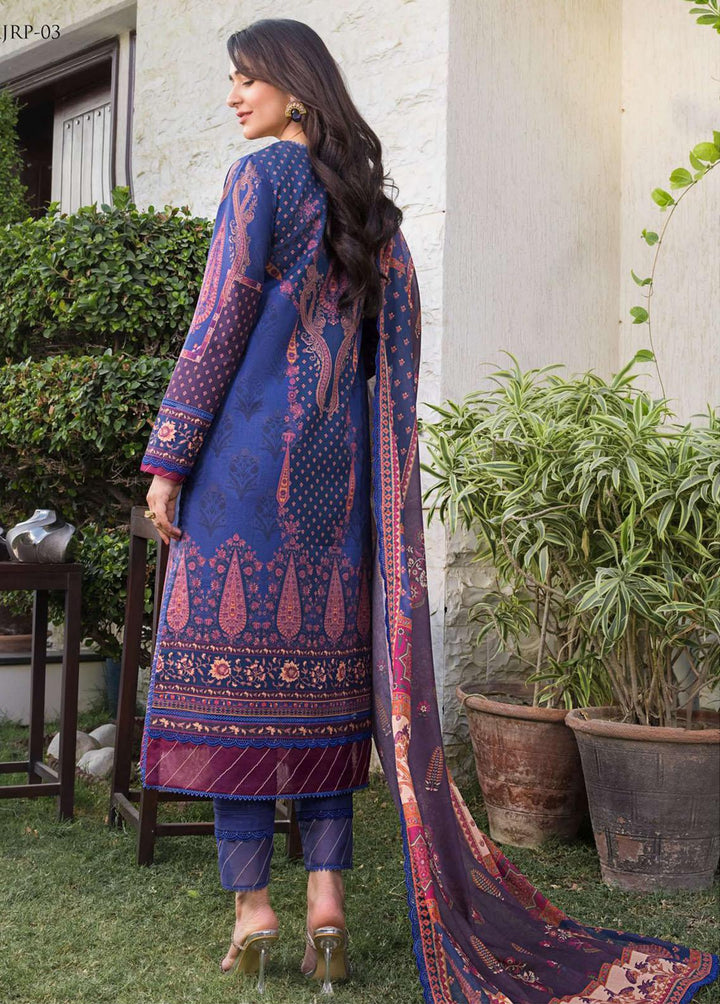 Rania by Asim Jofa Embroidered Lawn Suits Unstitched 3 Piece AJ23R AJRP-03 - Summer Collection