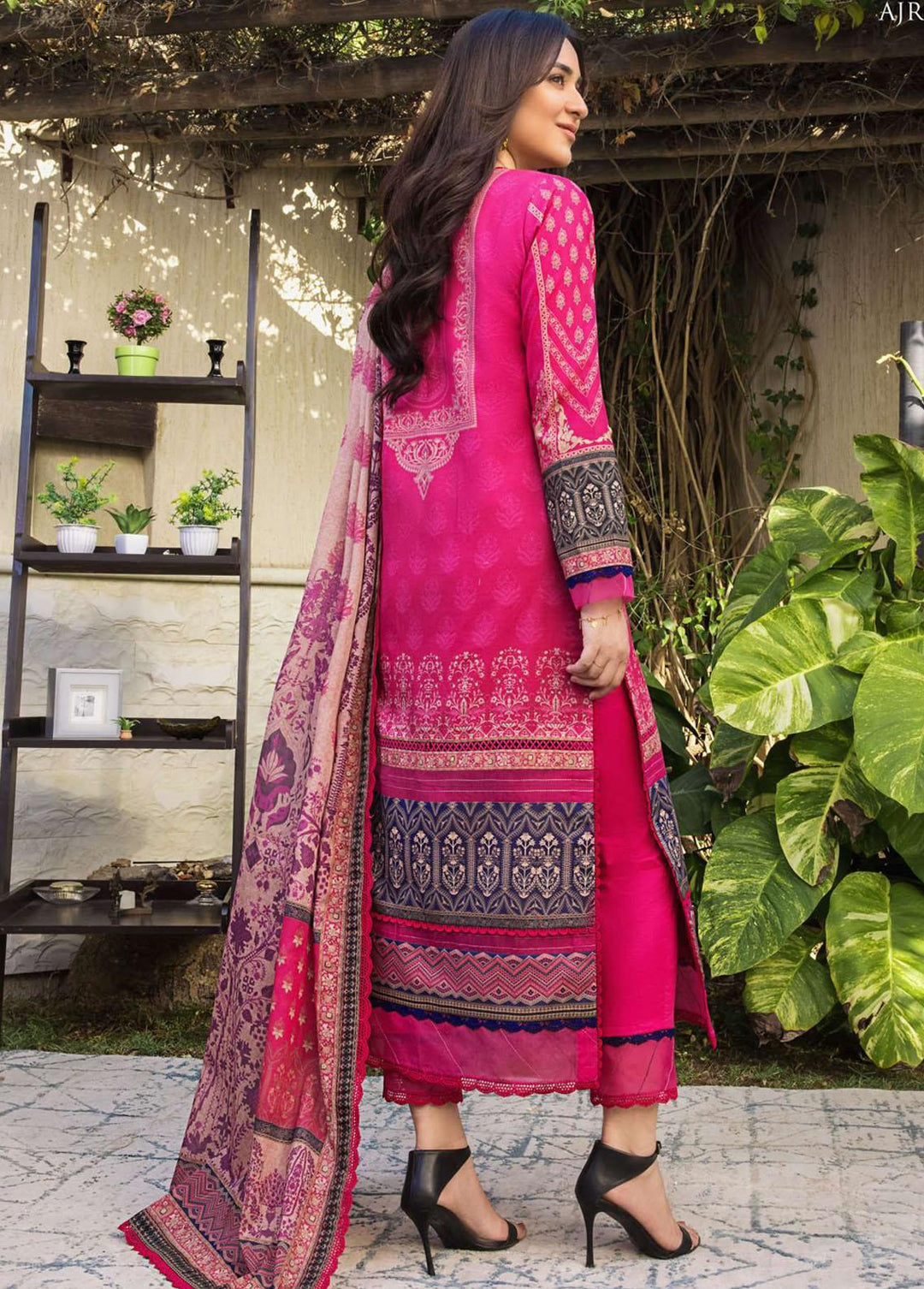 Rania by Asim Jofa Embroidered Lawn Suits Unstitched 3 Piece AJ23R AJRP-04 - Summer Collection