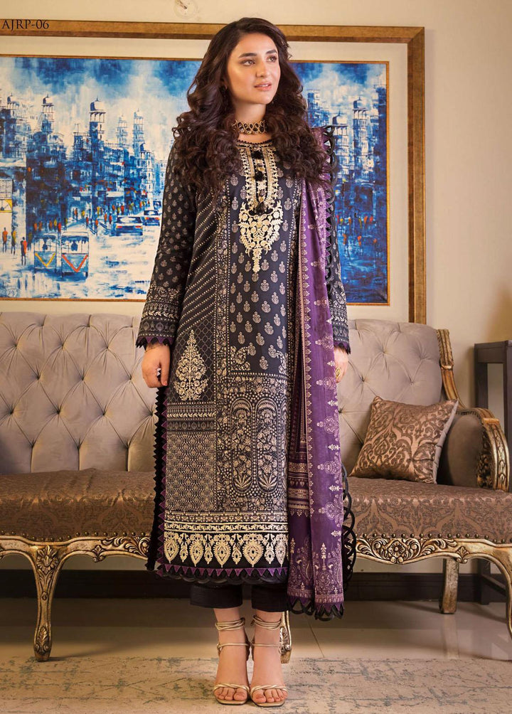Rania by Asim Jofa Embroidered Lawn Suits Unstitched 3 Piece AJ23R AJRP-06 - Summer Collection