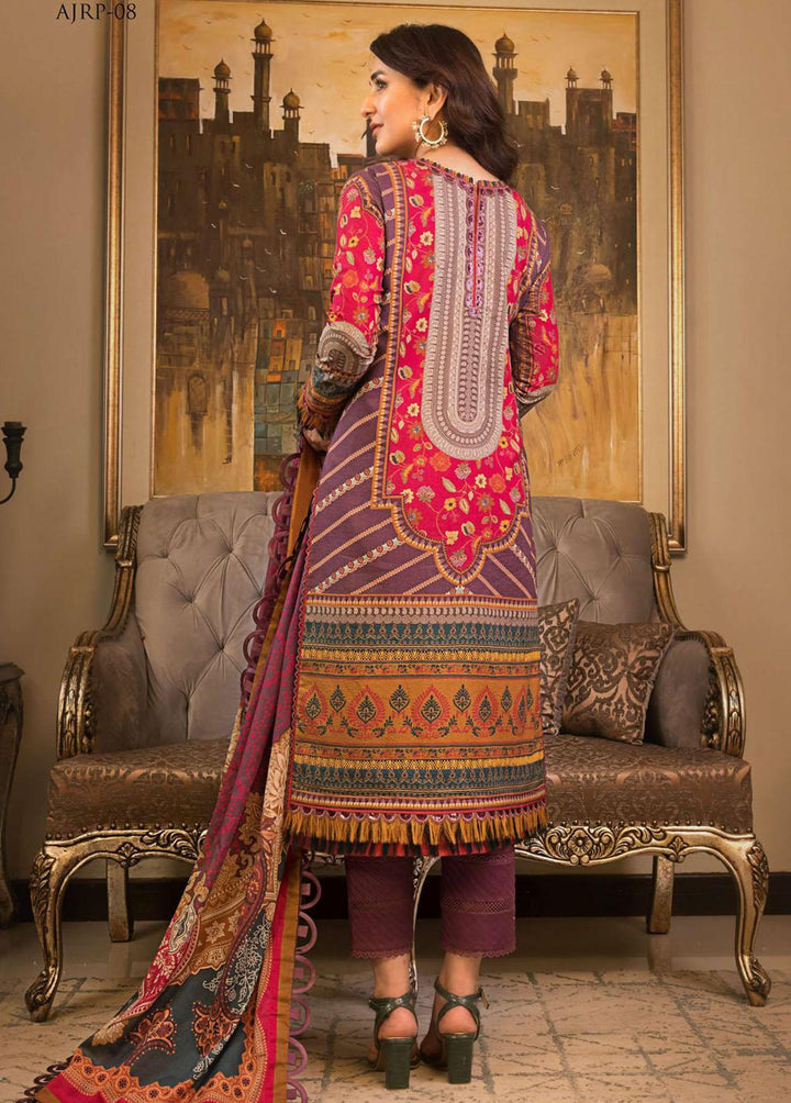 Rania by Asim Jofa Embroidered Lawn Suits Unstitched 3 Piece AJ23R AJRP-08 - Summer Collection