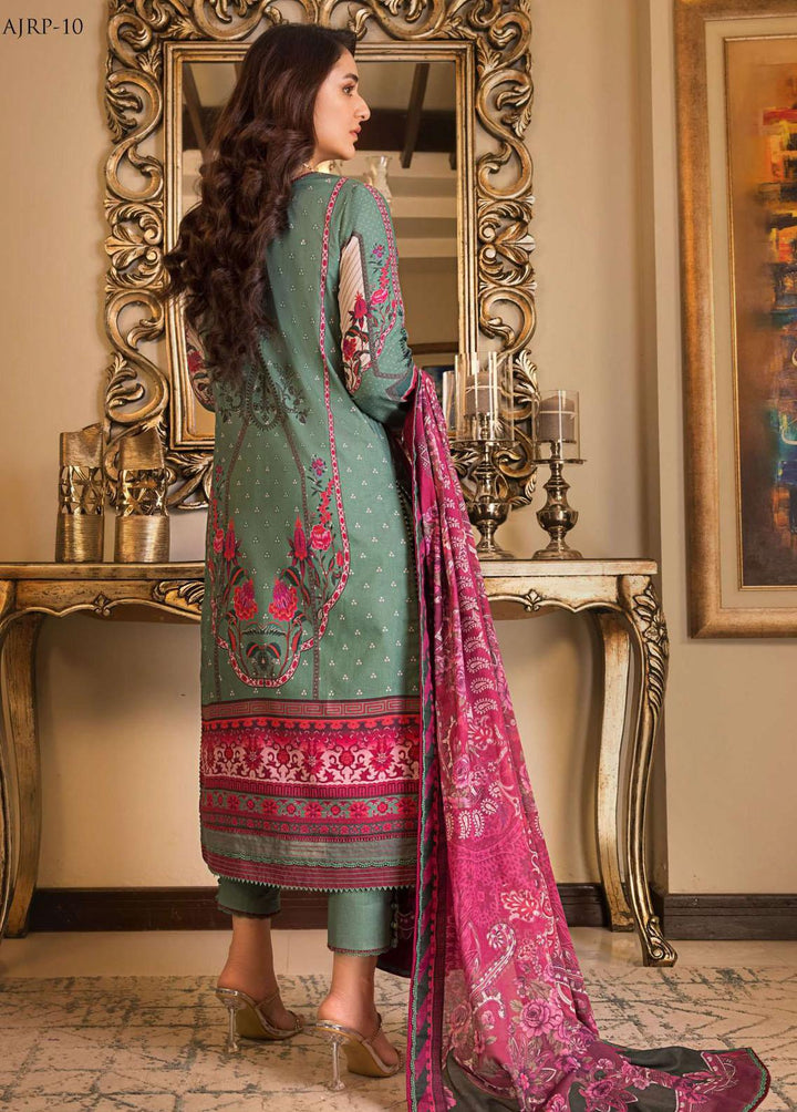 Rania by Asim Jofa Embroidered Lawn Suits Unstitched 3 Piece AJ23R AJRP-10 - Summer Collection