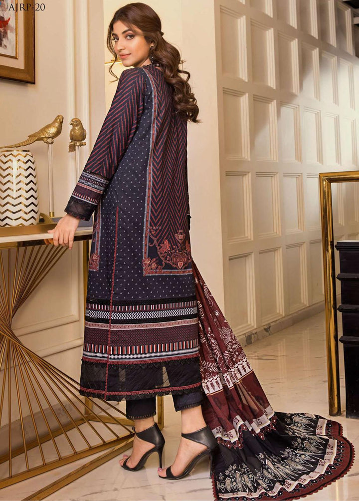 Rania by Asim Jofa Embroidered Lawn Suits Unstitched 3 Piece AJ23R AJRP-20 - Summer Collection