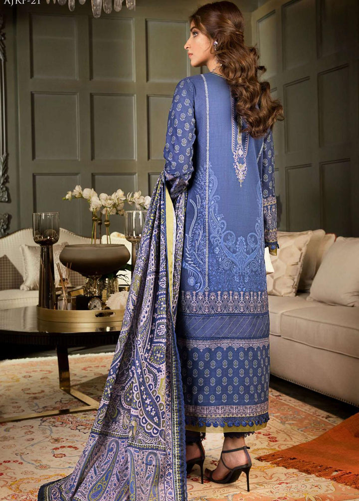 Rania by Asim Jofa Embroidered Lawn Suits Unstitched 3 Piece AJ23R AJRP-21 - Summer Collection