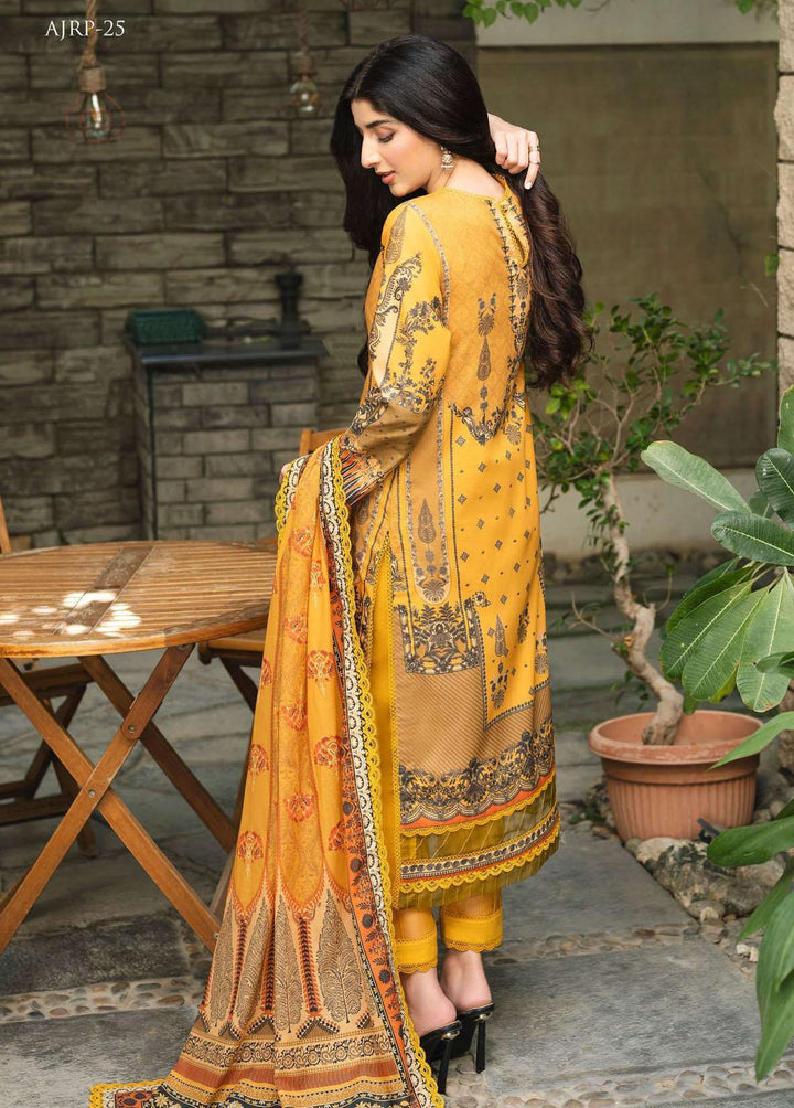 Rania by Asim Jofa Embroidered Lawn Suits Unstitched 2 Piece AJ23R AJRP-25 - Summer Collection
