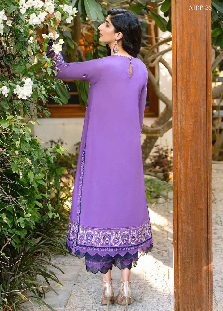 Rania by Asim Jofa Embroidered Lawn Suits Unstitched 2 Piece AJ23R AJRP-26 - Summer Collection