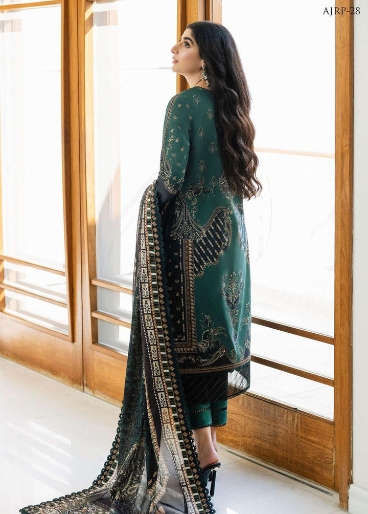 Rania by Asim Jofa Embroidered Lawn Suits Unstitched 3 Piece AJ23R AJRP-28 - Summer Collection